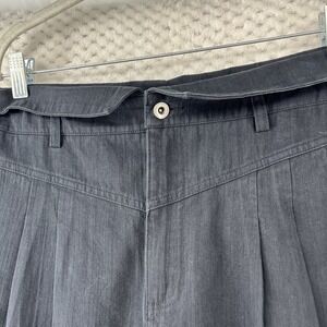 Ellison‎ Pleated Trouser Pants High Waist Relaxed Fit Black 90s Retro Size Large